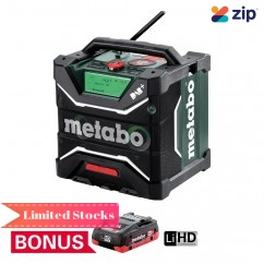 Metabo RC 12-18 32W BT DAB+ (600779190) - 12V / 18V / 240V Cordless Bluetooth Digital Worksite Radio Skin with Bonus
